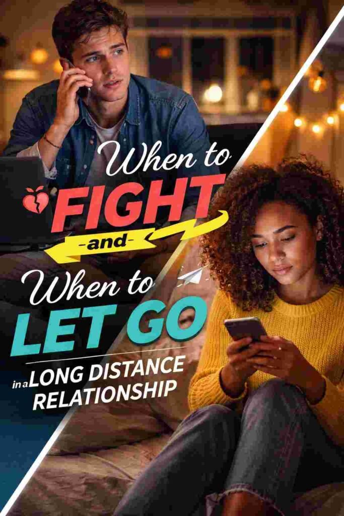 When to fight and when to let go in a long distance relationship