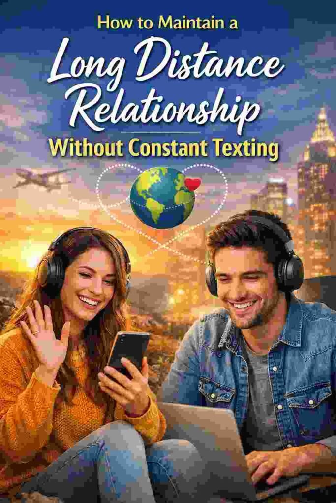 How to Maintain a Long-Distance Relationship Without Constant Texting